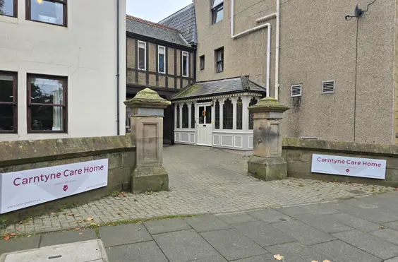 Hexham Carntyne Residential Care Home - outside view of care home