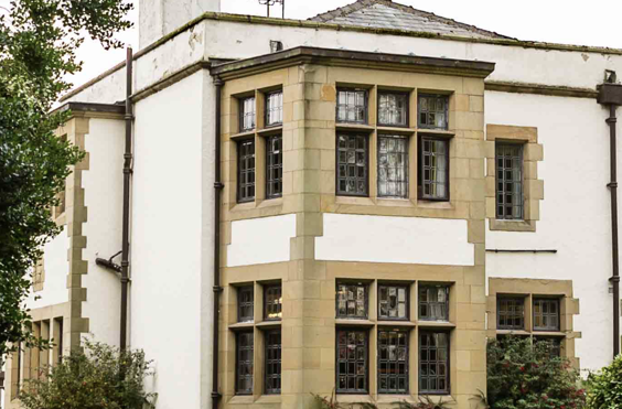 Asmall Hall - An outside view of the home