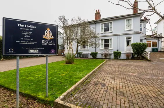 The Hollies Rest Home - outside view of care home