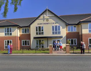 Hawthorn Court - outside view of care home